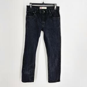 Levi's 511 Black 5 Pocket Skinny Leg Cotton Blend Jeans Boys Youth Sz 18R 29x29
